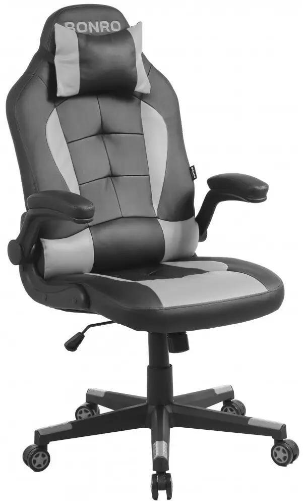 Кресло геймерское Bonro B-office 1 Серый (40800021mili)