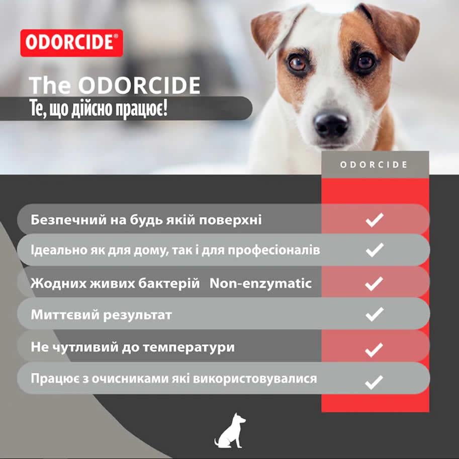 Засіб для видалення запаху органіки ODORCIDE Original formula Spray 500 мл (9896534) - фото 3