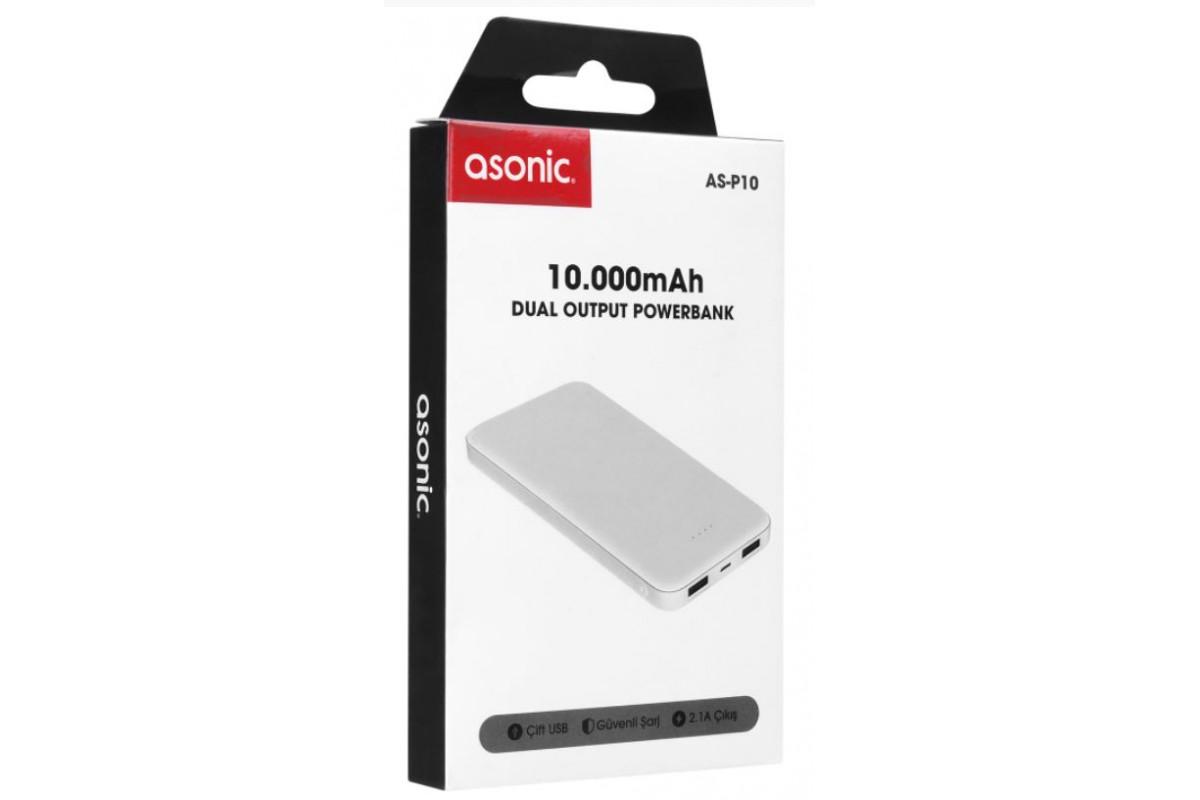 Повербанк ASONIC AS-P10 10000 mAh (29-14-15319) - фото 3 Повербанк ASONIC AS-P10 10000 mAh (29-14-15319) - фото 3