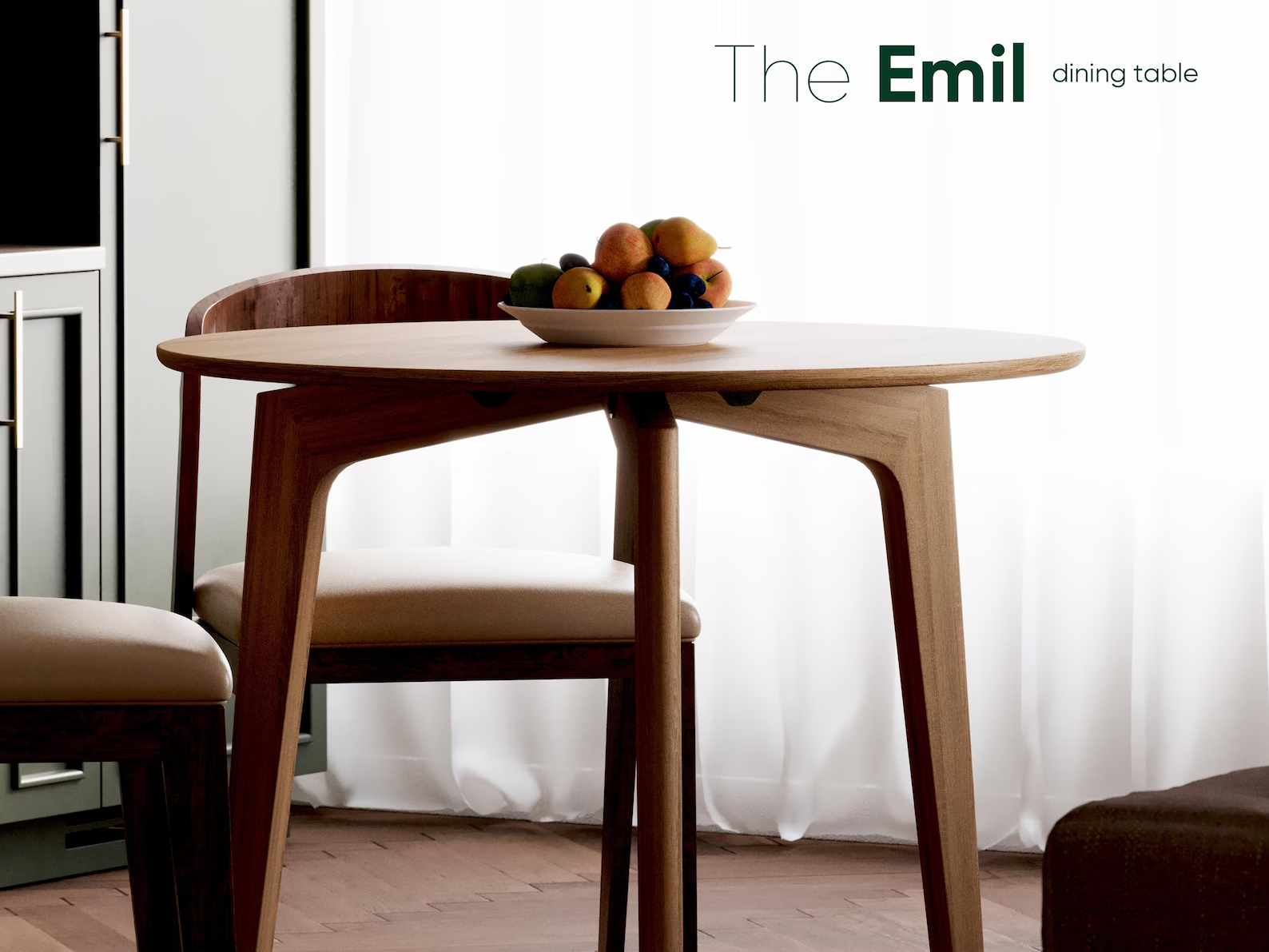 Обеденный стол Emil из массива дуба в современном стиле (2700944916) - фото 2