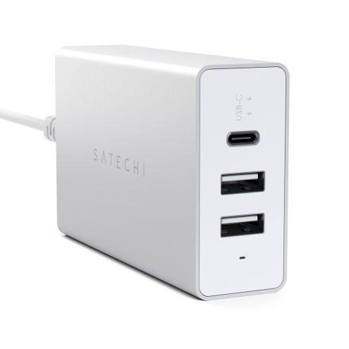 Сетевое зарядное устройство Satechi USB-C 40W Travel Charger, Silver (ST-ACCAS)