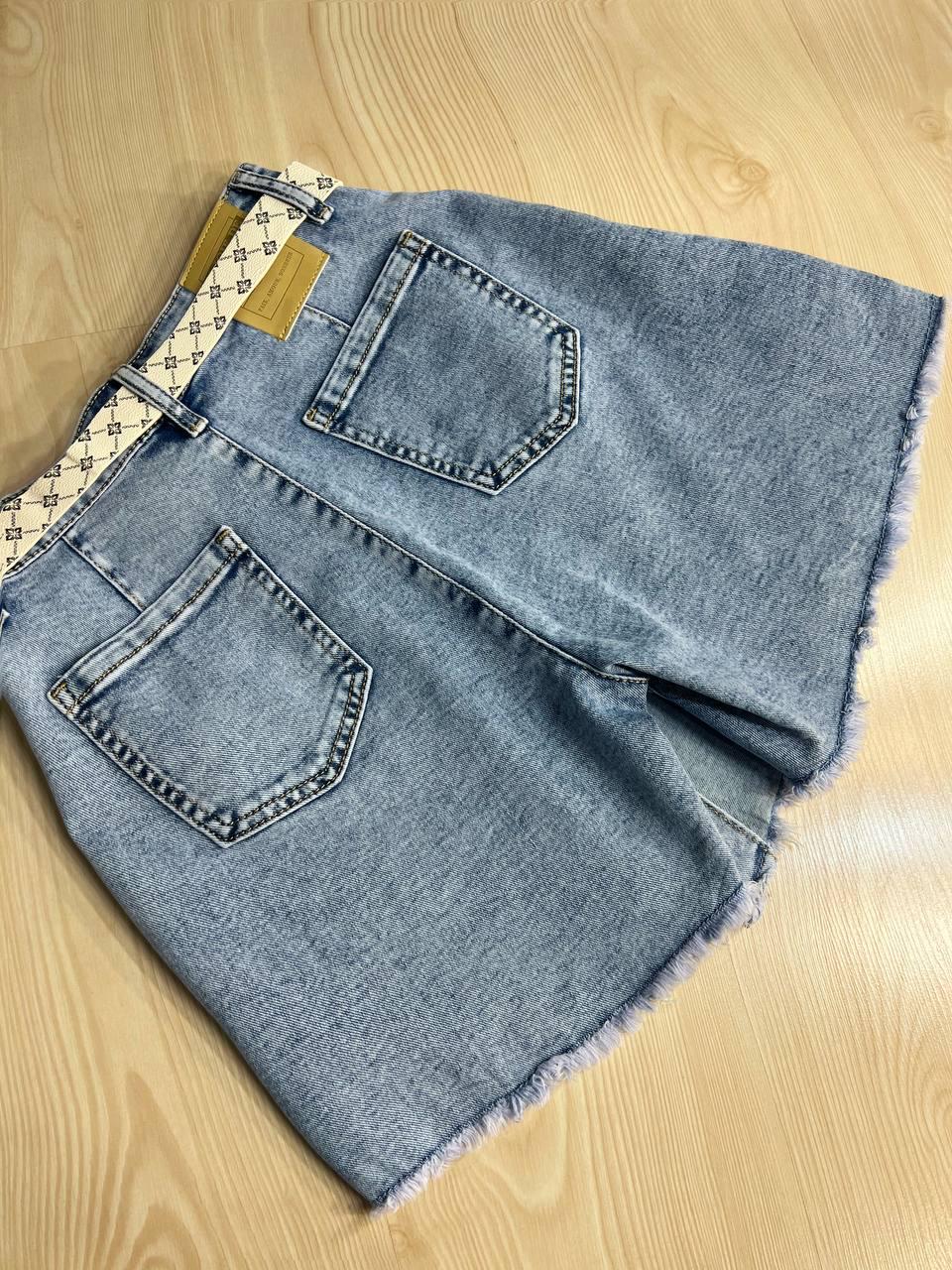 Шорти спідниця жіночі джинсові Diruni 7016-17-18 короткі на запах р. 34 Блакитний (4125) - фото 10 Шорти спідниця жіночі джинсові Diruni 7016-17-18 короткі на запах р. 34 Блакитний (4125) - фото 10