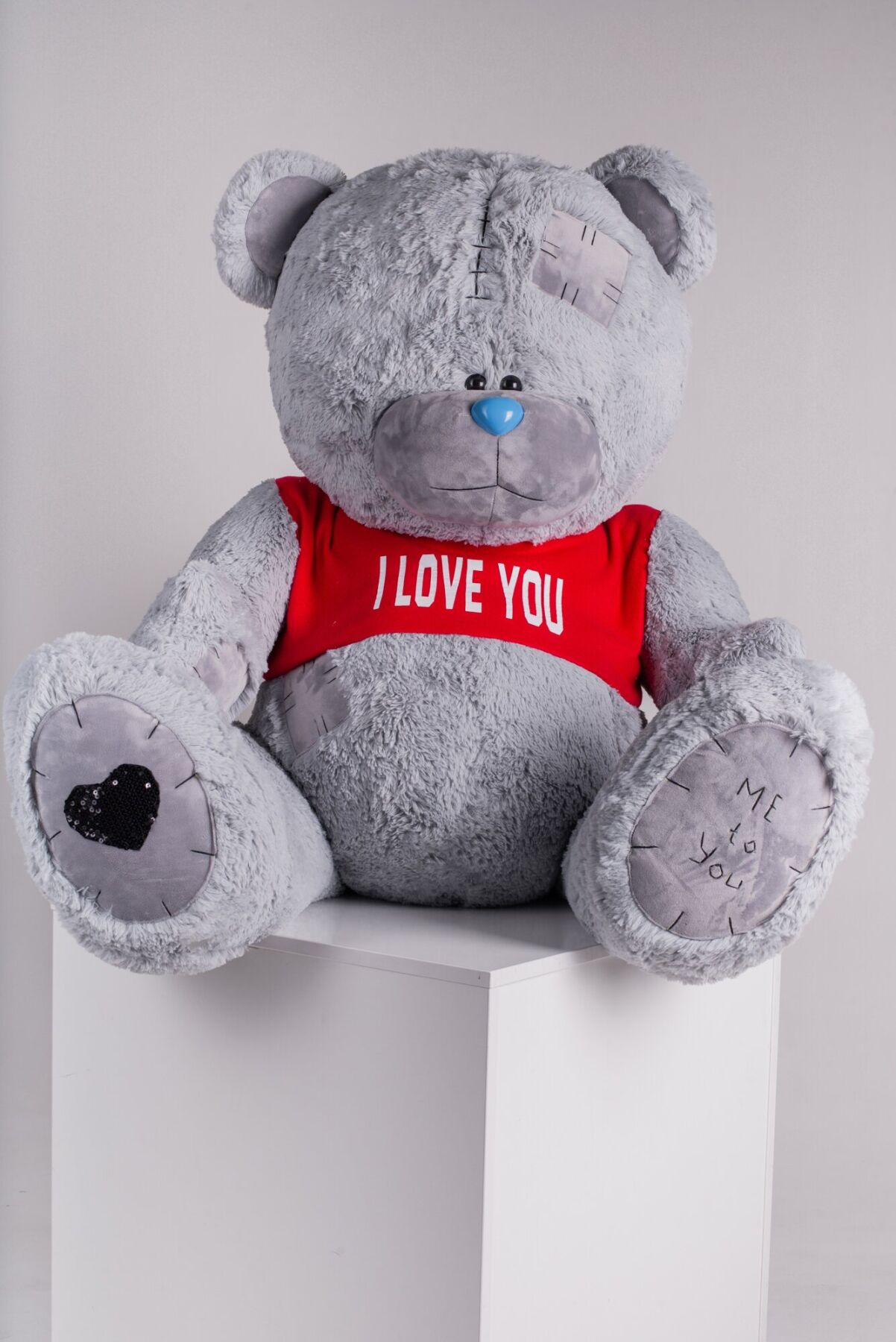 Мишка плюшевый Yarokuz Me To You в футболке 160 см Серый (408)