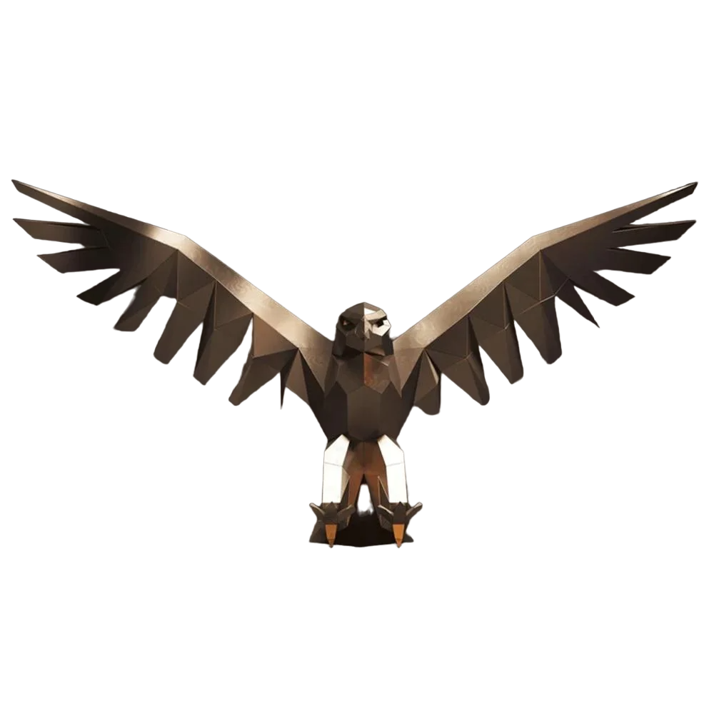Скульптура полигональная Орел V 2 (13663796)