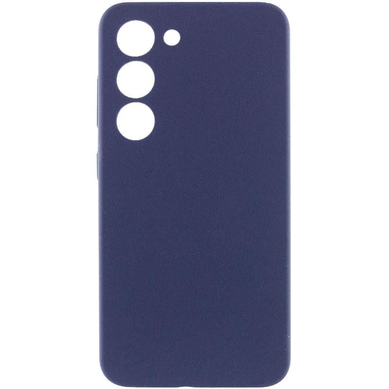 Противоударный чехол Silicone Cover Lakshmi Full Camera (AAA) для Samsung Galaxy S24+ Темно-синий / Midnight blue