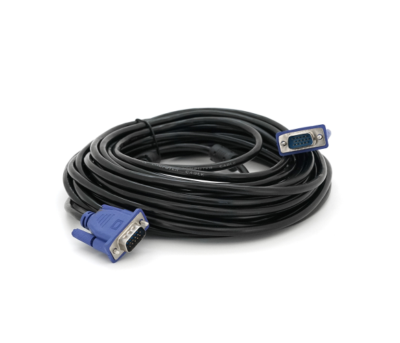 Кабель Merlion VGA M - M 2 феррита 10 м Black/Blue (26449598)
