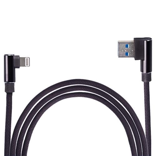 Кабель USB - Apple Pulso 90° Black (71933)