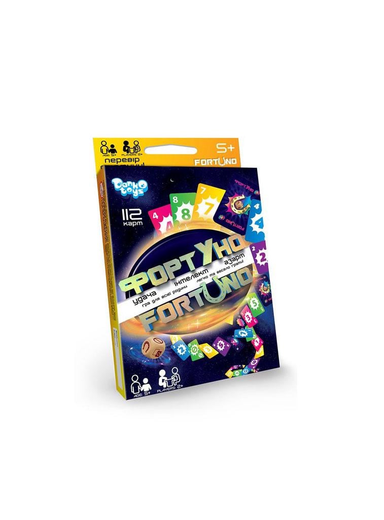 Розвиваюча настільна гра Danko Toys UF-03-01U ФортУно 112 карт 5+