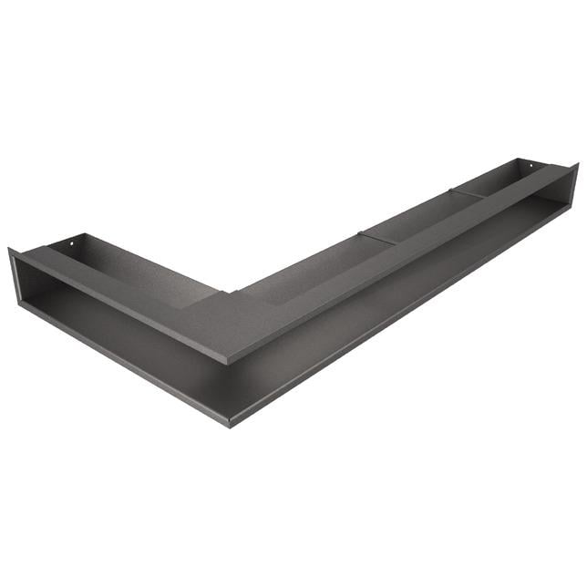Вентиляционная решетка для камина Saven Loft Angle угловая правая 95х950х450 мм Графитовый (LOFT/NP/9,5/95/45/G)