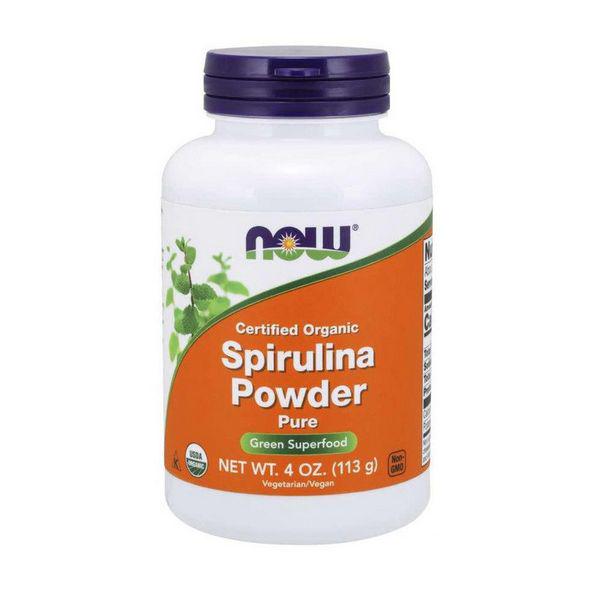 Спіруліна NOW Foods Spirulina Powder Organic 113 g /34 servings/ Pure