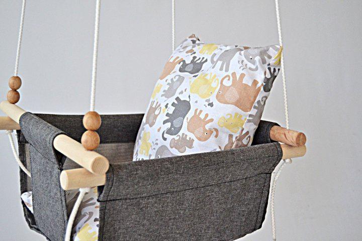 Дитяча гойдалка Infancy Слоники Сірий (10142306) - фото 6 Дитяча гойдалка Infancy Слоники Сірий (10142306) - фото 6