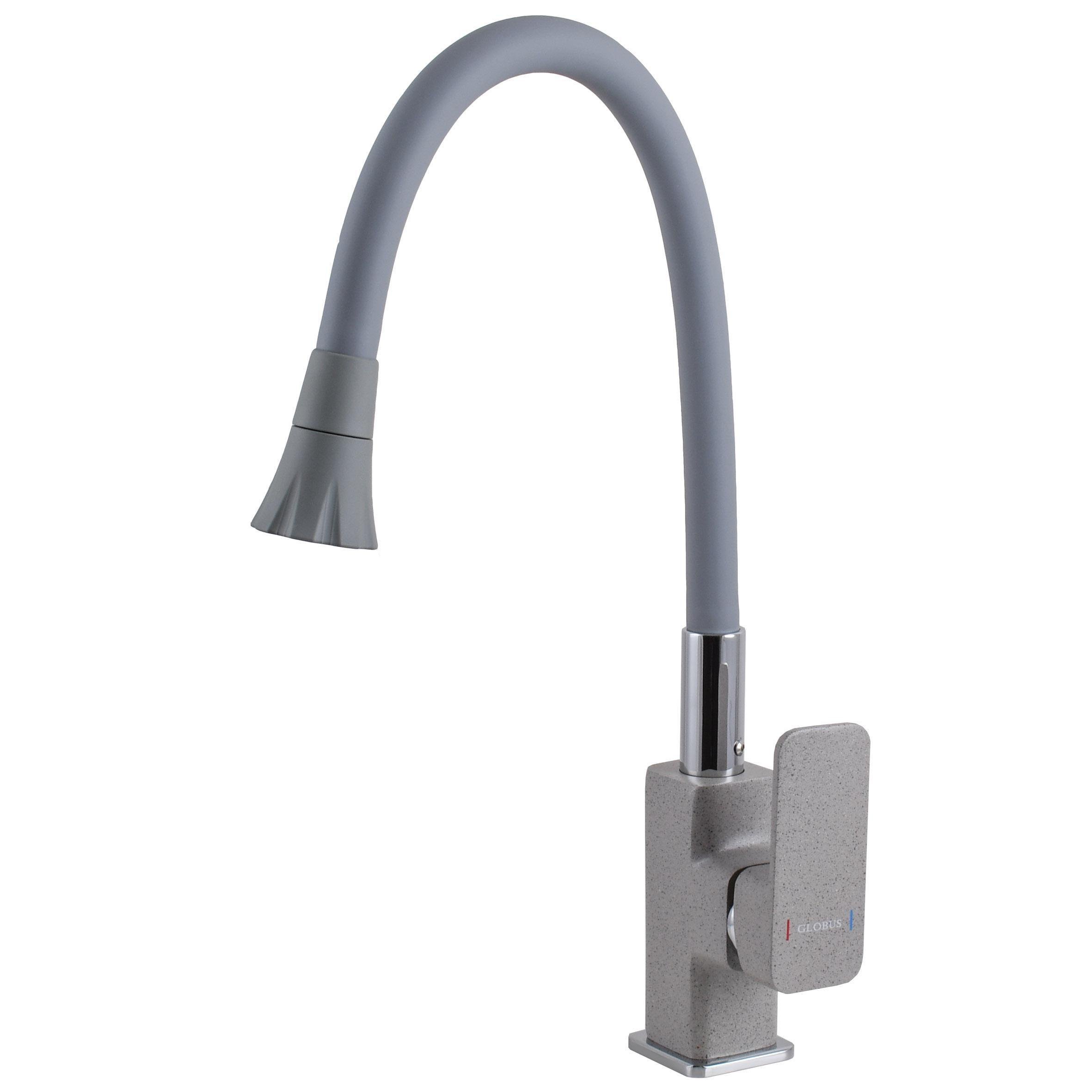 Кран на кухню Globus Lux Серый камень (28450)