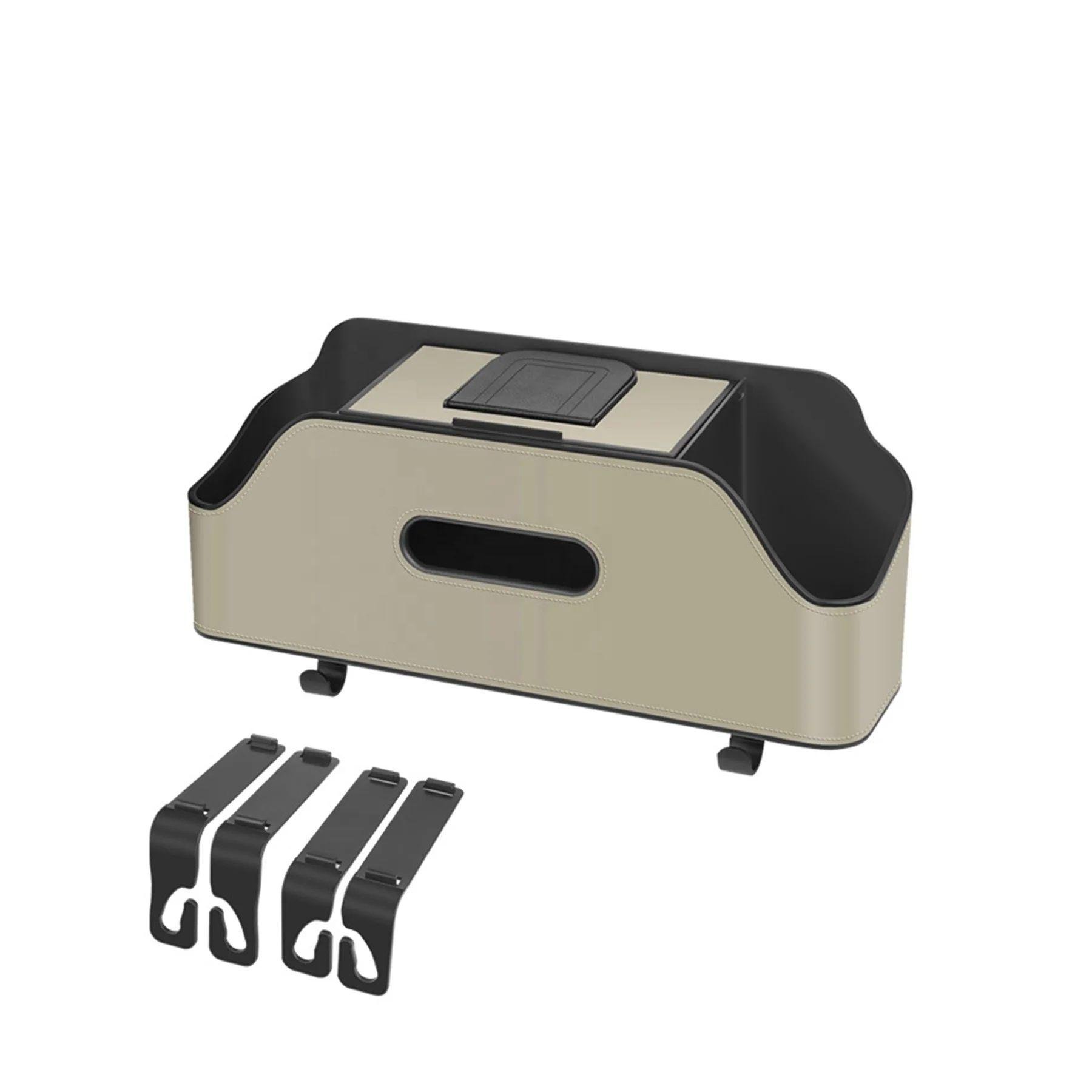 Органайзер автомобільний Ningbo підстаканник/серветниця на спинку заднього сидіння Бежевий (52009) - фото 5