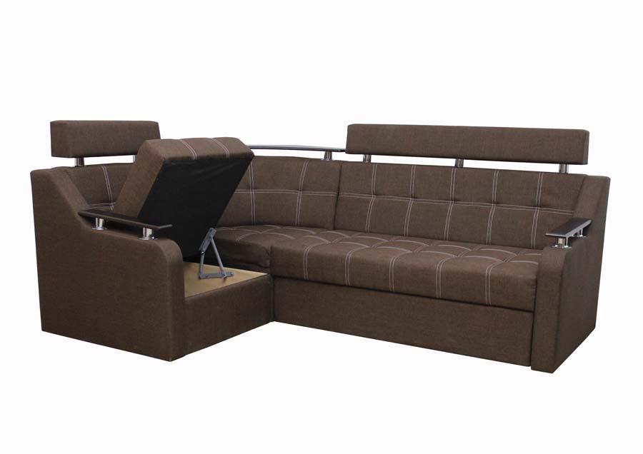 Диван кутовий Garnitur.plus Елегант Коричневий (DP-82) - фото 3 Диван кутовий Garnitur.plus Елегант Коричневий (DP-82) - фото 3