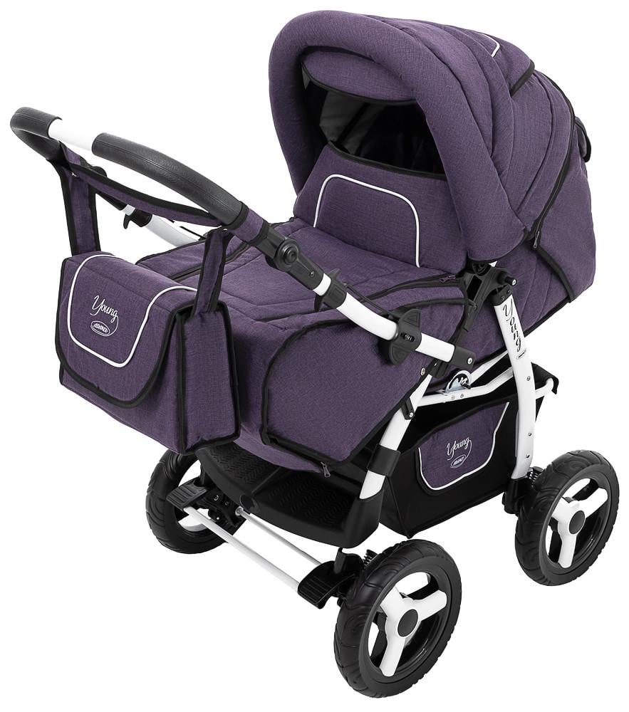 Коляска-трансформер Adamex Young N-104 Фиолетовый (680821)