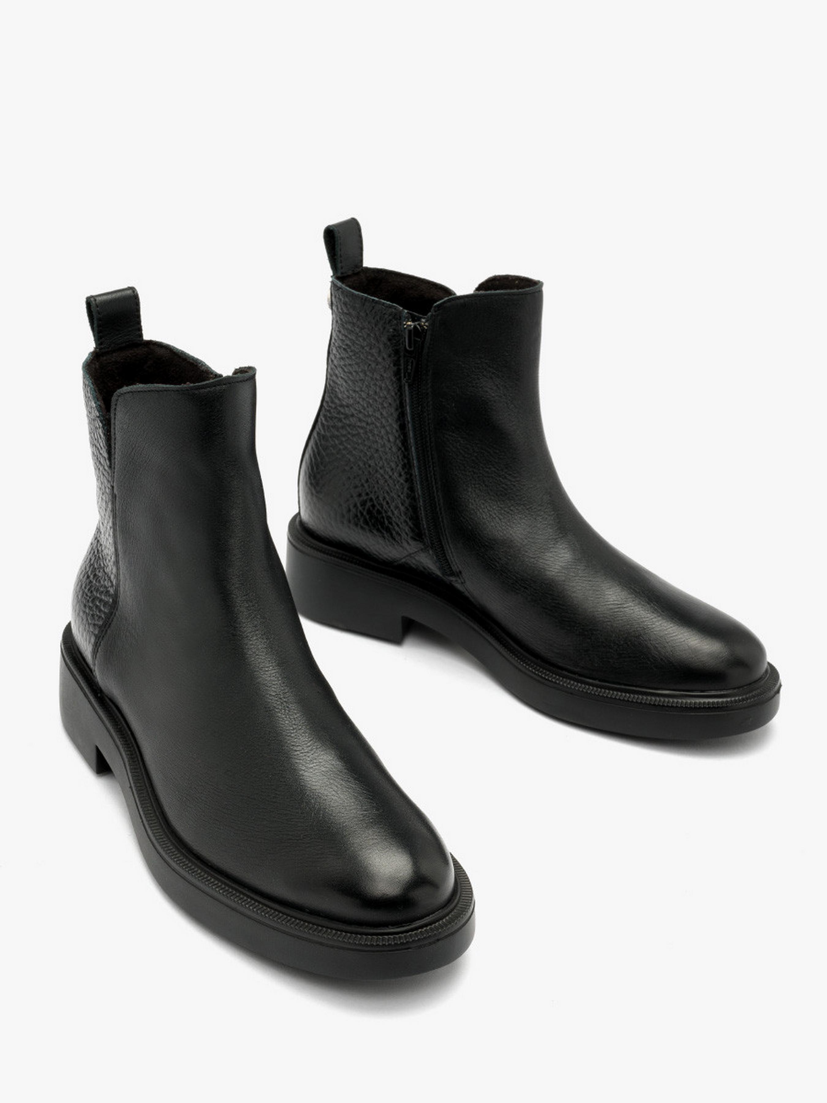 Ботинки женские кожаные демисезонные RYLKO р. 40 Черный (F2Y67___ _4RJ)