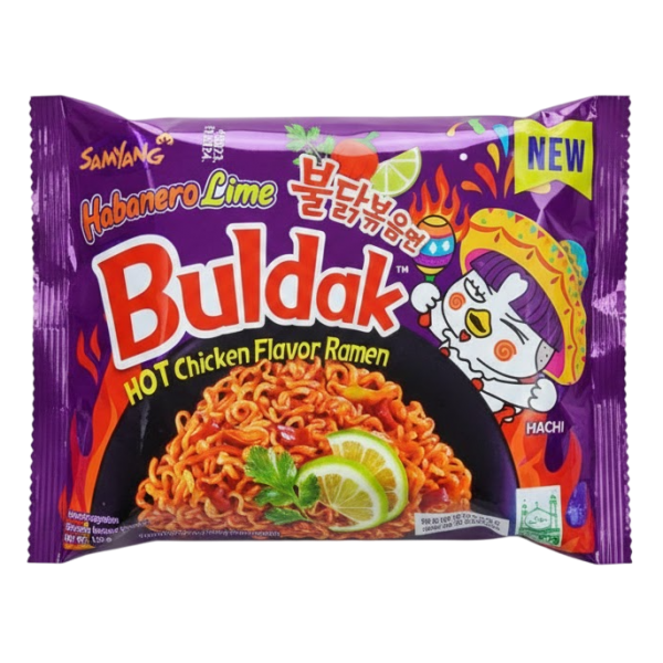 Лапша быстрого приготовления Samyang острая с курицей/хабанеро и лаймом 135 г (115514)