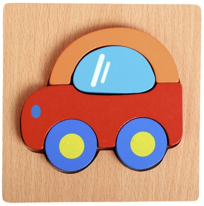 Детский пазл Машинка Разноцветный