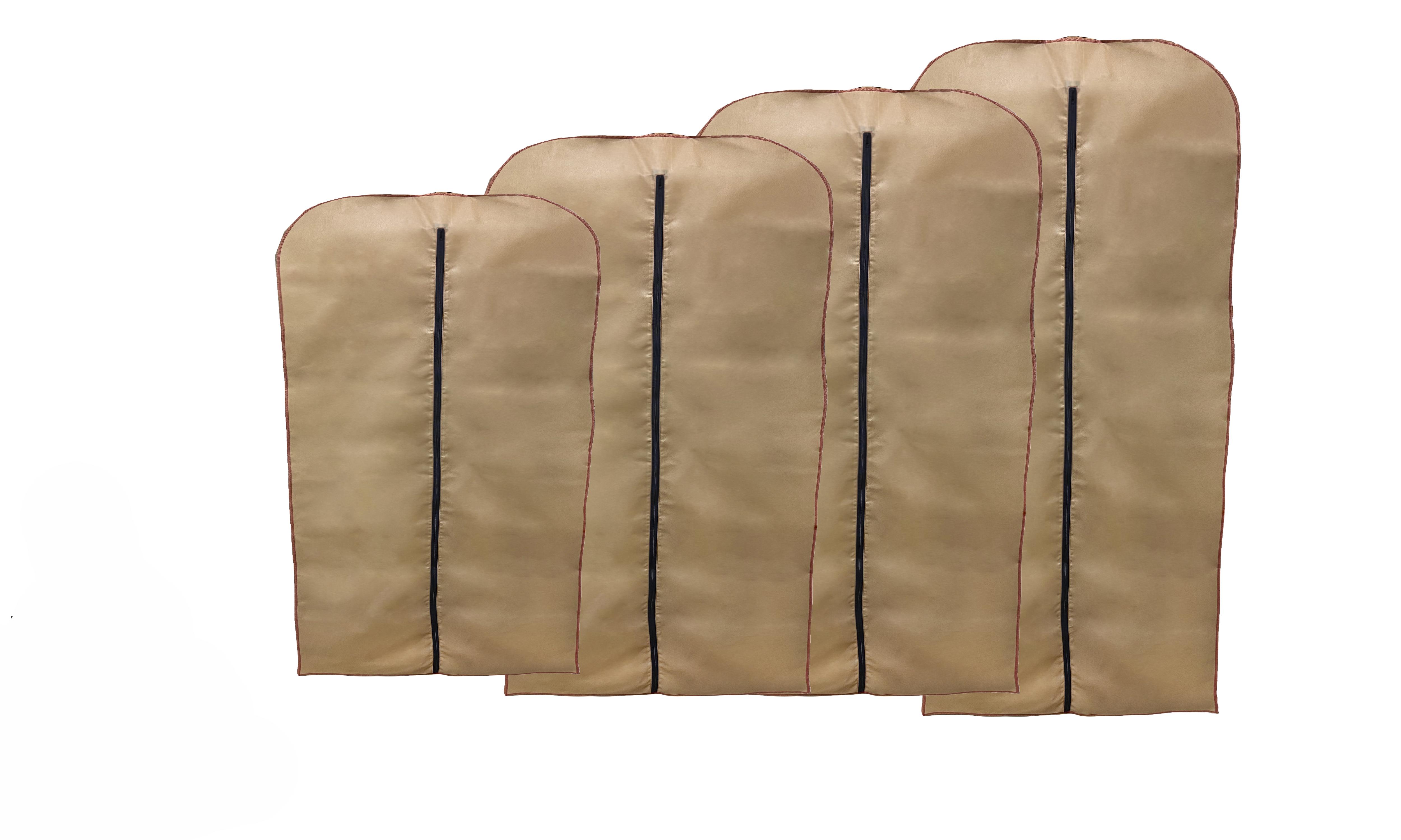 Набор чехлов для одежды 4 шт. 60х90/60х120/60х140/60х160 см Бежевый (2855865) - фото 1 Набор чехлов для одежды 4 шт. 60х90/60х120/60х140/60х160 см Бежевый (2855865) - фото 1