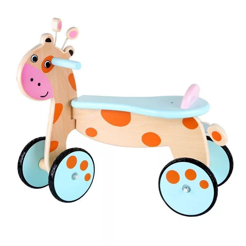 Деревянный беговел жираф