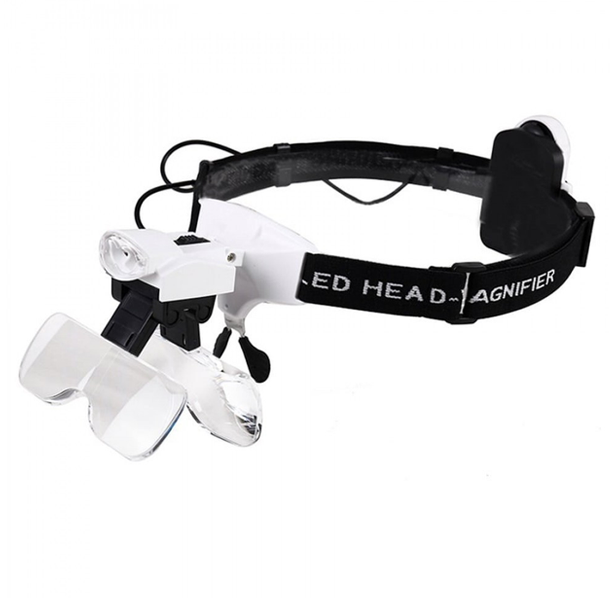 Лупа бинокулярная налобная 9892С1 с 2LED двойной установкой 5линз 1X/1,5Х/2Х/2,5Х/3,5Х White/Black (160418) Лупа бинокулярная налобная 9892С1 с 2LED двойной установкой 5линз 1X/1,5Х/2Х/2,5Х/3,5Х White/Black (160418)