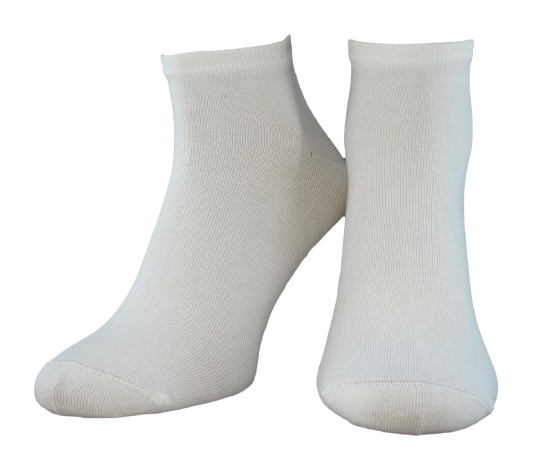 Носки женские демисезонные Олми 3411 059 следы бамбук р. 23-25 Белый (69606)