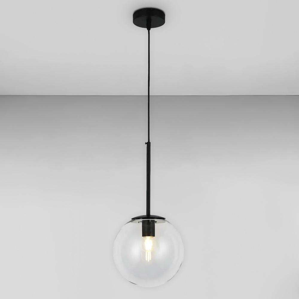 Люстра подвесная шар Light House LS-17159-1 BK/CL Черный/Прозрачный
