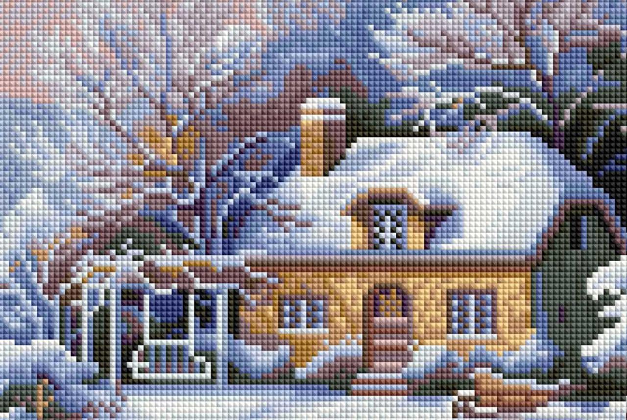 Набор алмазной мозаики ColorArt Зима 20x30 (DT726)