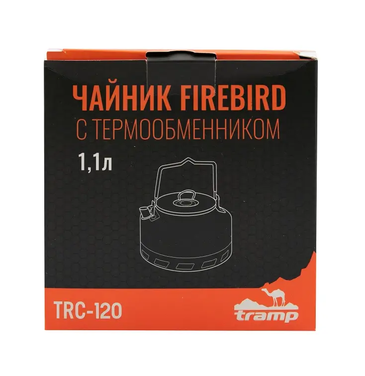 Чайник Tramp з ручкою из анодированного алюминия с теплообменником 1,1 л (TRC-120) - фото 5