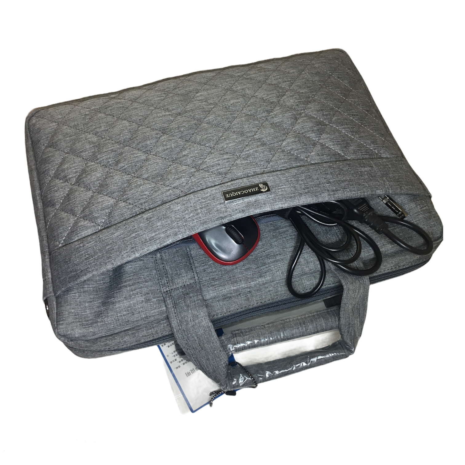 Сумка для ноутбука 15,6" або документів Сірий (IBN019S) - фото 3