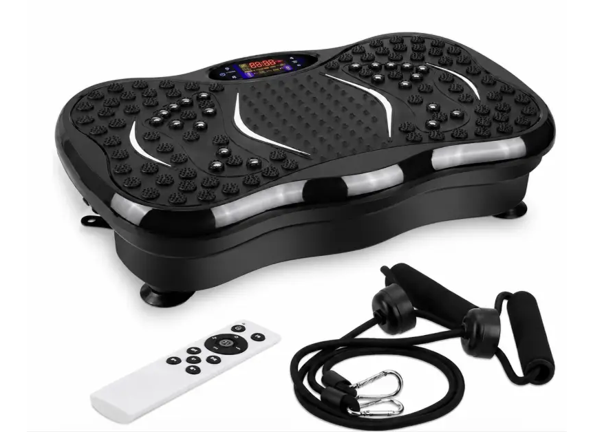 Виброплатформа для фитнеса с Bluetooth эспандерами и пультом ДУ до 150 кг (S132)