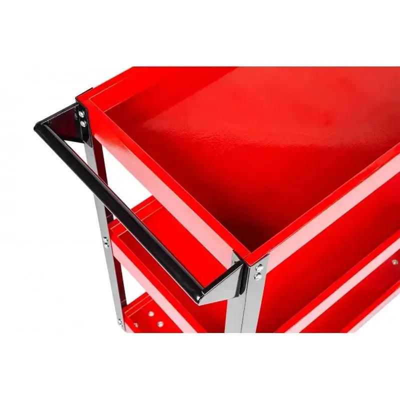 Візок для майстерні MAX MXMTCO2 3 полиці металевий каркас/сталева ручка (MXMTCO2) - фото 3