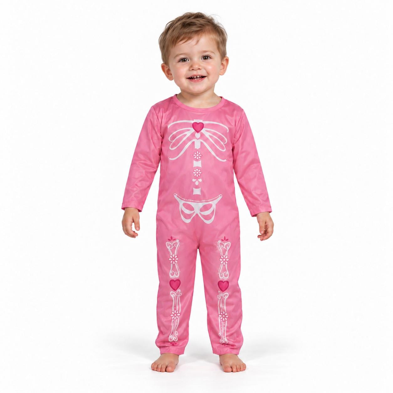 Костюм для Хэллоуина для девочки Скелет 3-4 года Розовый (346216-2-4) Костюм для Хэллоуина для девочки Скелет 3-4 года Розовый (346216-2-4)