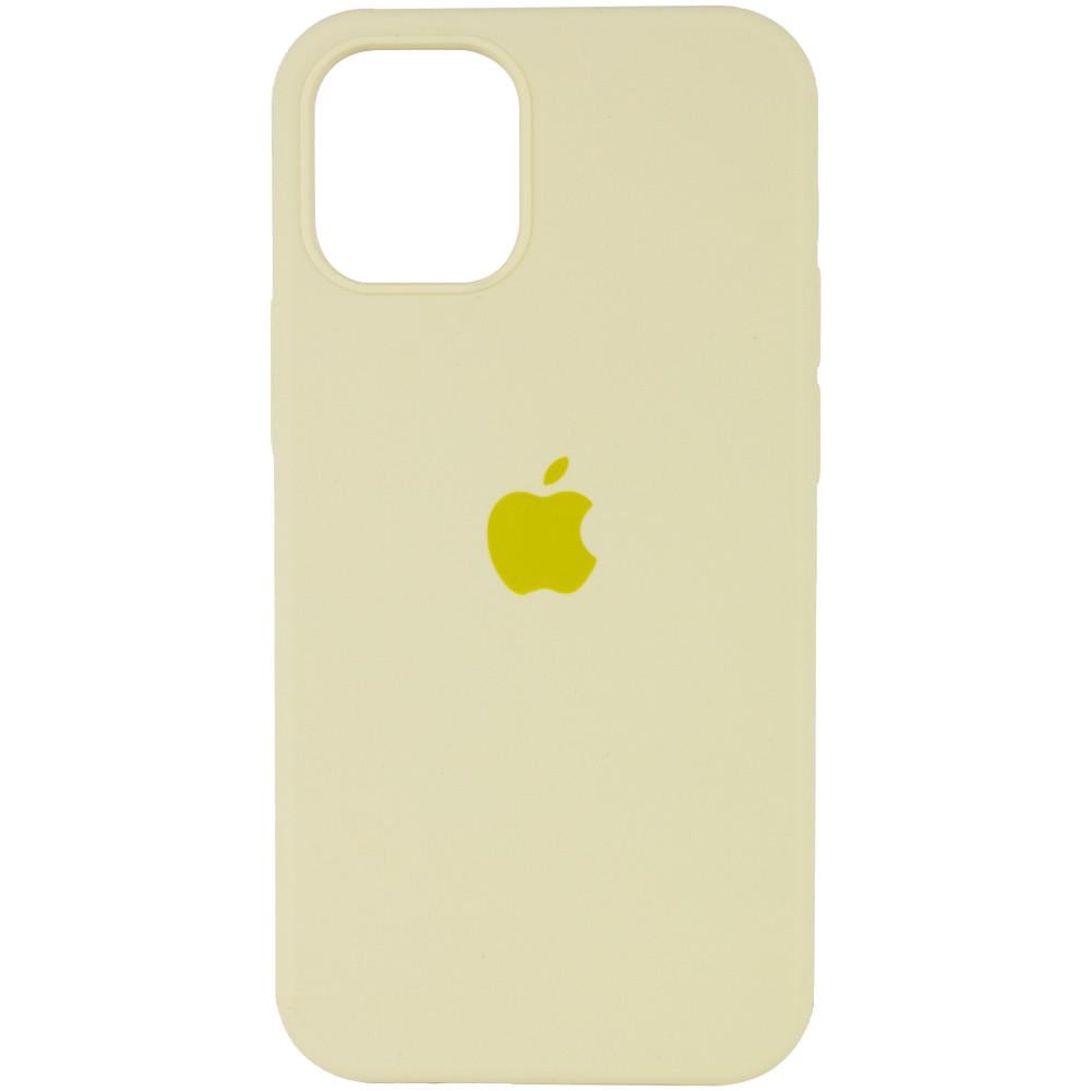 Противоударный Чехол Silicone Case Full Protective (AA) для Apple iPhone 15 Pro (6.1") Желтый / Mellow Yellow