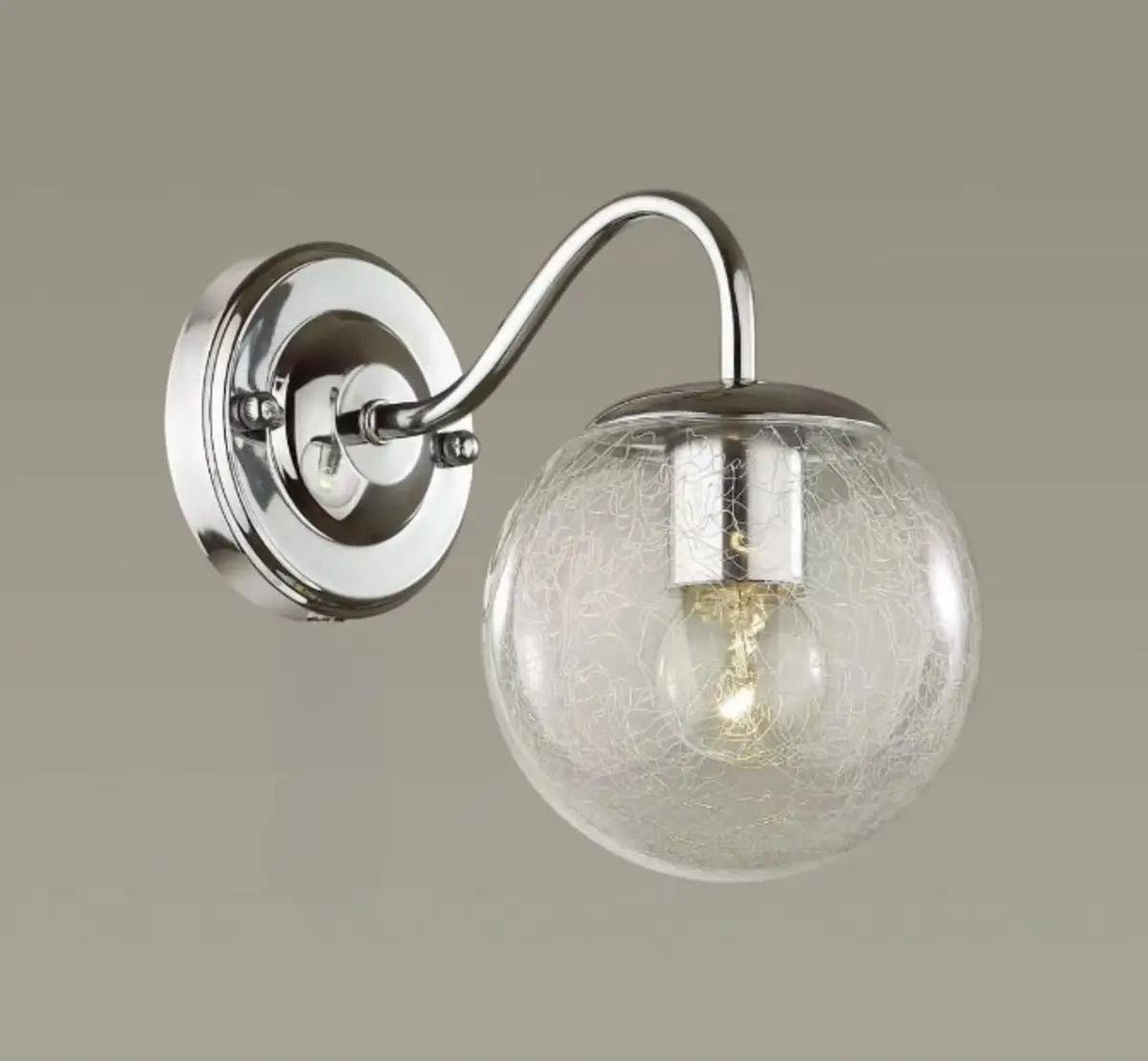 Бра настенное Sirius со встроенным выключателем Е27 IP20 DX3021-1 CH Хром (28689790)