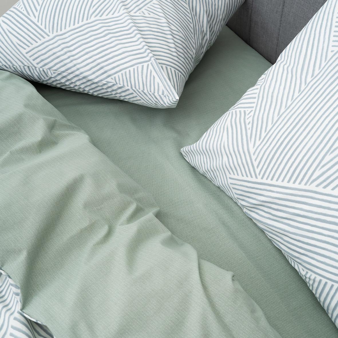 Комплект постільної білизниIsleep Viluta 25370 ранфорс з простирадлом на гумці євро (28092575) - фото 4 Комплект постільної білизниIsleep Viluta 25370 ранфорс з простирадлом на гумці євро (28092575) - фото 4