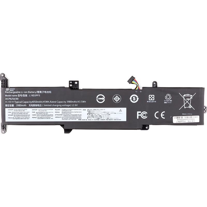 Акумулятор Power для ноутбуків Lenovo Ideapad 3-15 L19D3PF5 11,1V 3980mAh