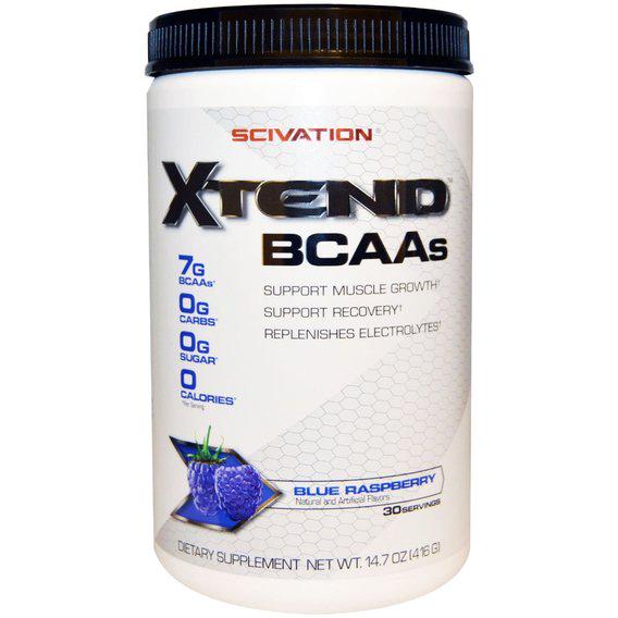 Амінокислота BCAA для спорту Scivation Xtend BCAAs 416 г 30 порцій Blue Raspberry