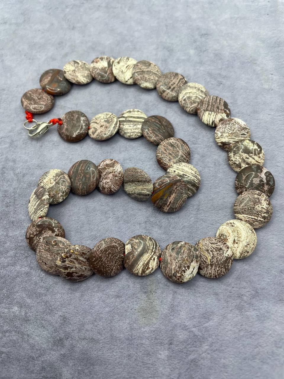 Бусы яшма 45 см Фиолетовый (642)