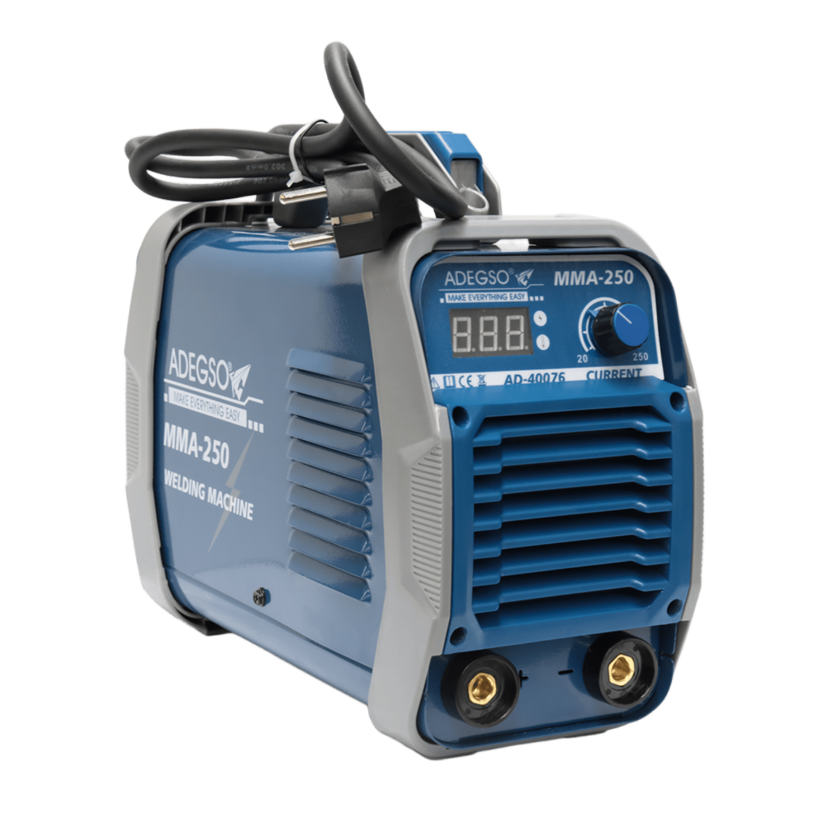 Інвертор зварювальний ADEGSO AD-40076 250 А 1.6-5.0 мм (29739394) - фото 4 Інвертор зварювальний ADEGSO AD-40076 250 А 1.6-5.0 мм (29739394) - фото 4