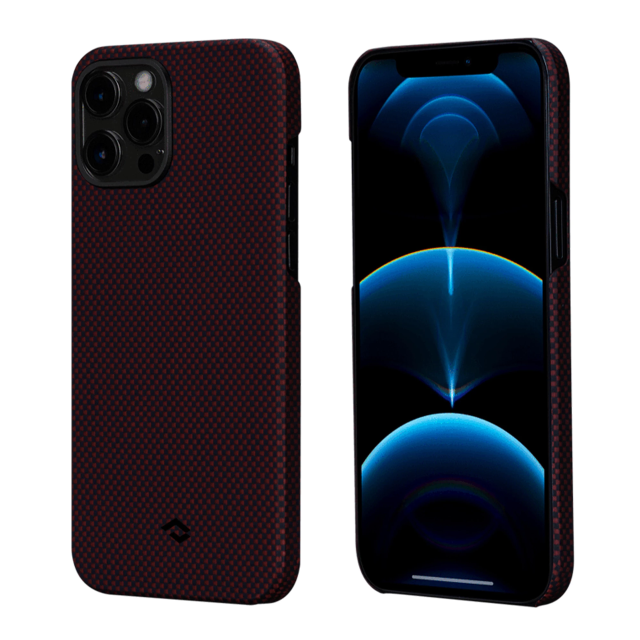 Чехол накладка Pitaka MagEZ Case for iPhone 12 Pro Plain Black/Red (KI1204P)