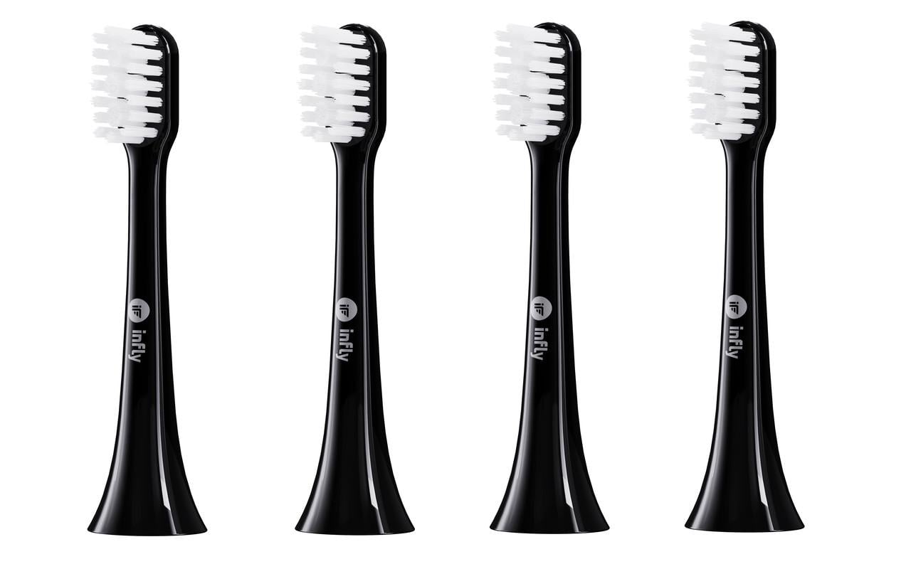 Насадки для электрической зубной щетки inFly Toothbrush Head for T03S T03B T03X PT02 4 шт. Black