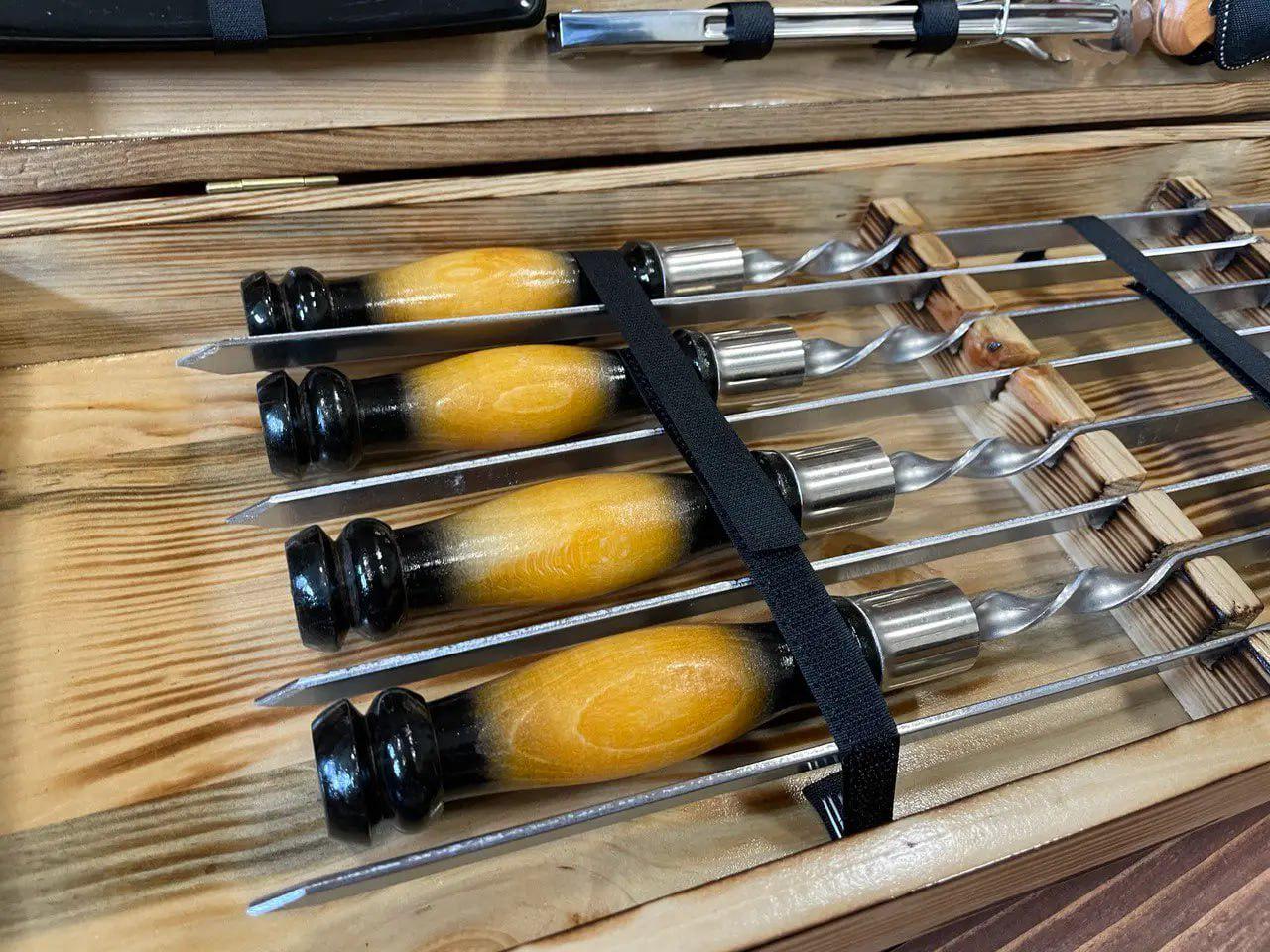 Набор шампуров Лесник в кейсе (10639716) - фото 5 Набор шампуров Лесник в кейсе (10639716) - фото 5