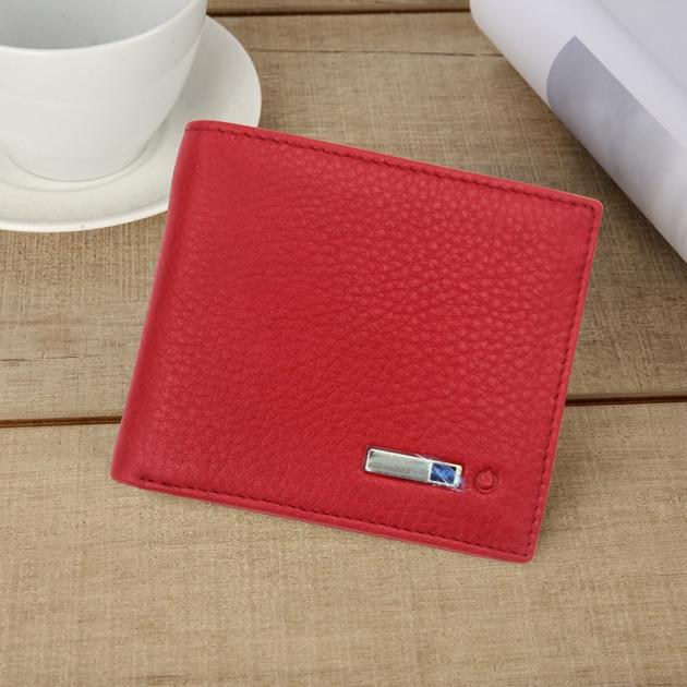 Умный кошелек Sunroz Smart LB Wallet с защитой от кражи кожа Красный (912905997)
