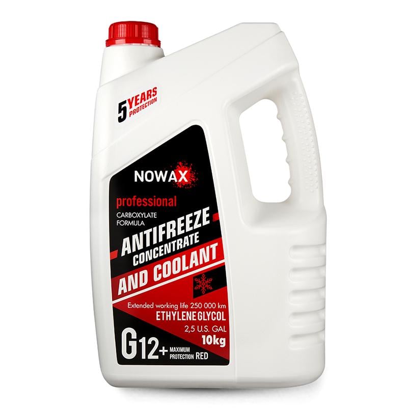 Антифриз Nowax G12+ 10 кг Красный (NX10006)