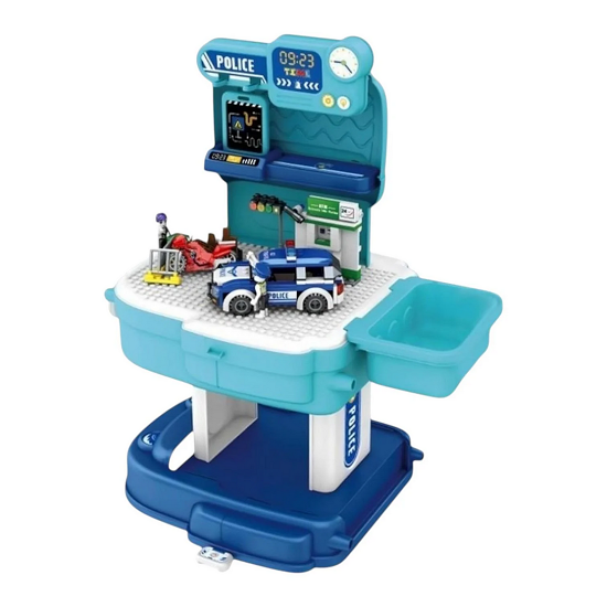 Конструктор детский рюкзак и столик 204 эл. (8416 P)