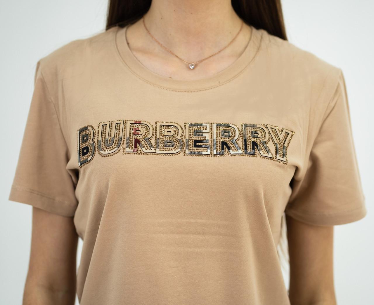 Футболка жіноча Burberry XL (B-5050 Light Brown XL) - фото 7