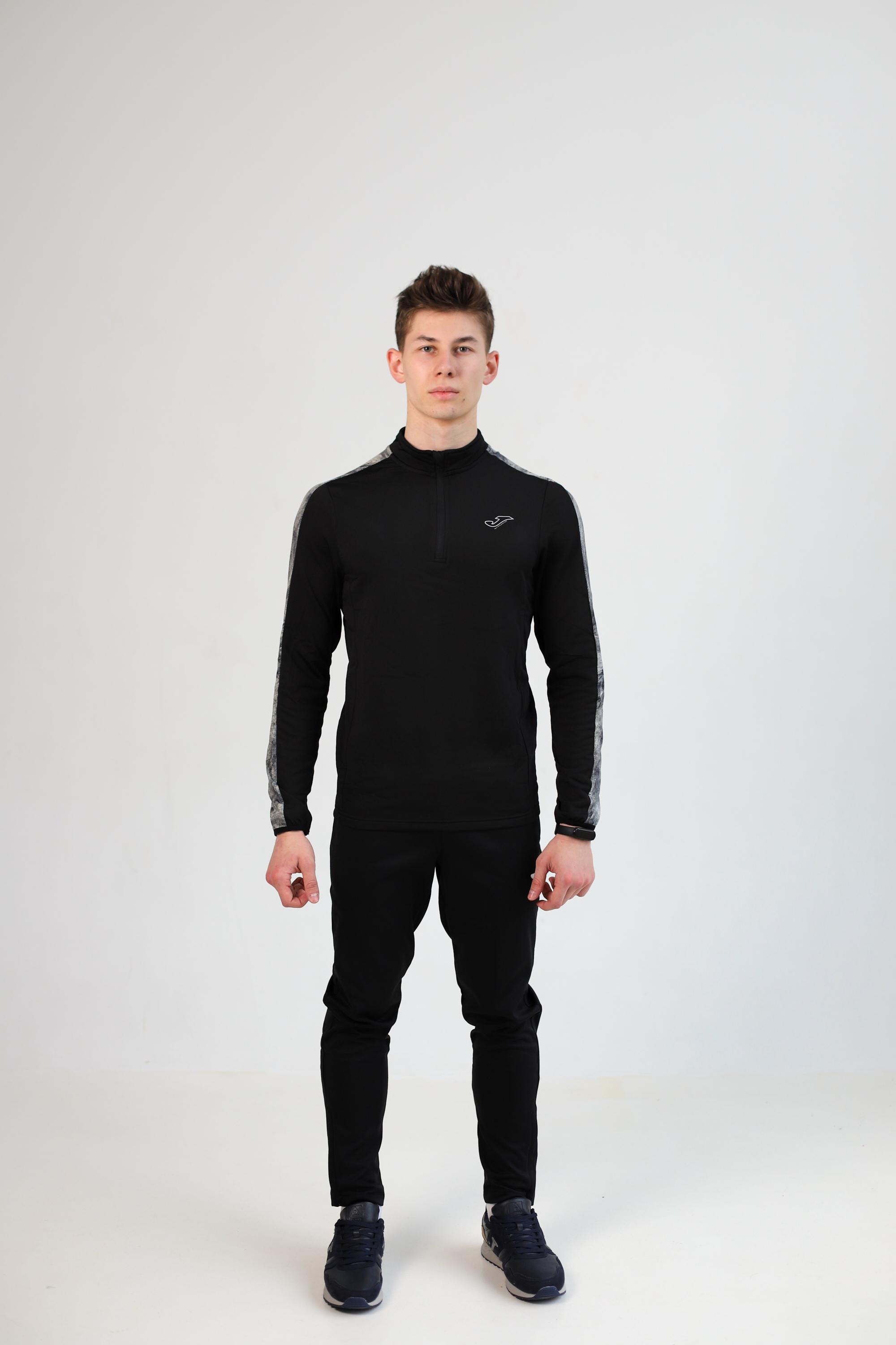 Реглан Joma 102493.100 R-Nature Sweatshirt XL Black (8445456177234) - фото 3