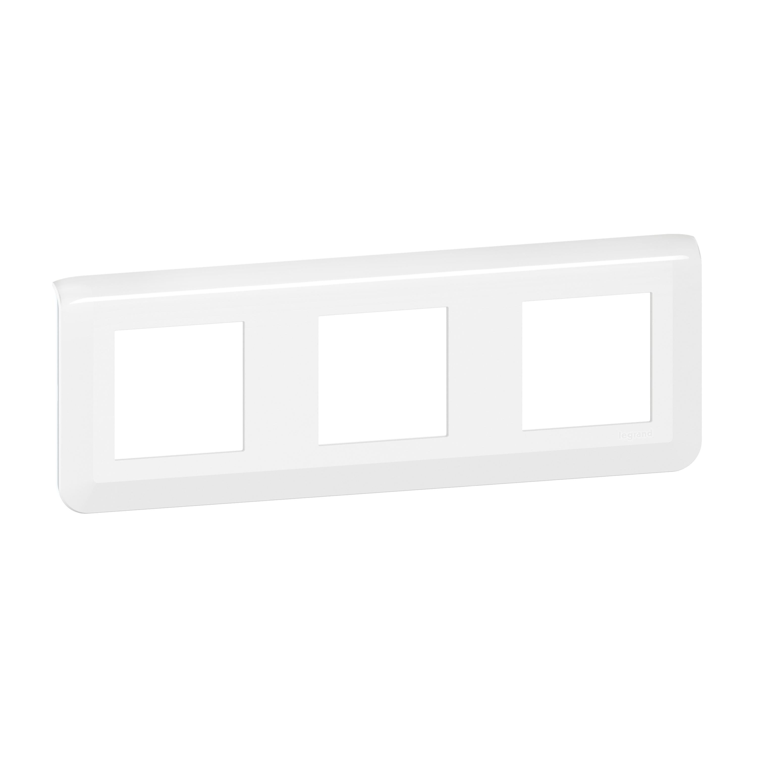 Рамка Legrand Mosaic 3х2 модуля горизонтальна Білий (277806L) Рамка Legrand Mosaic 3х2 модуля горизонтальна Білий (277806L)