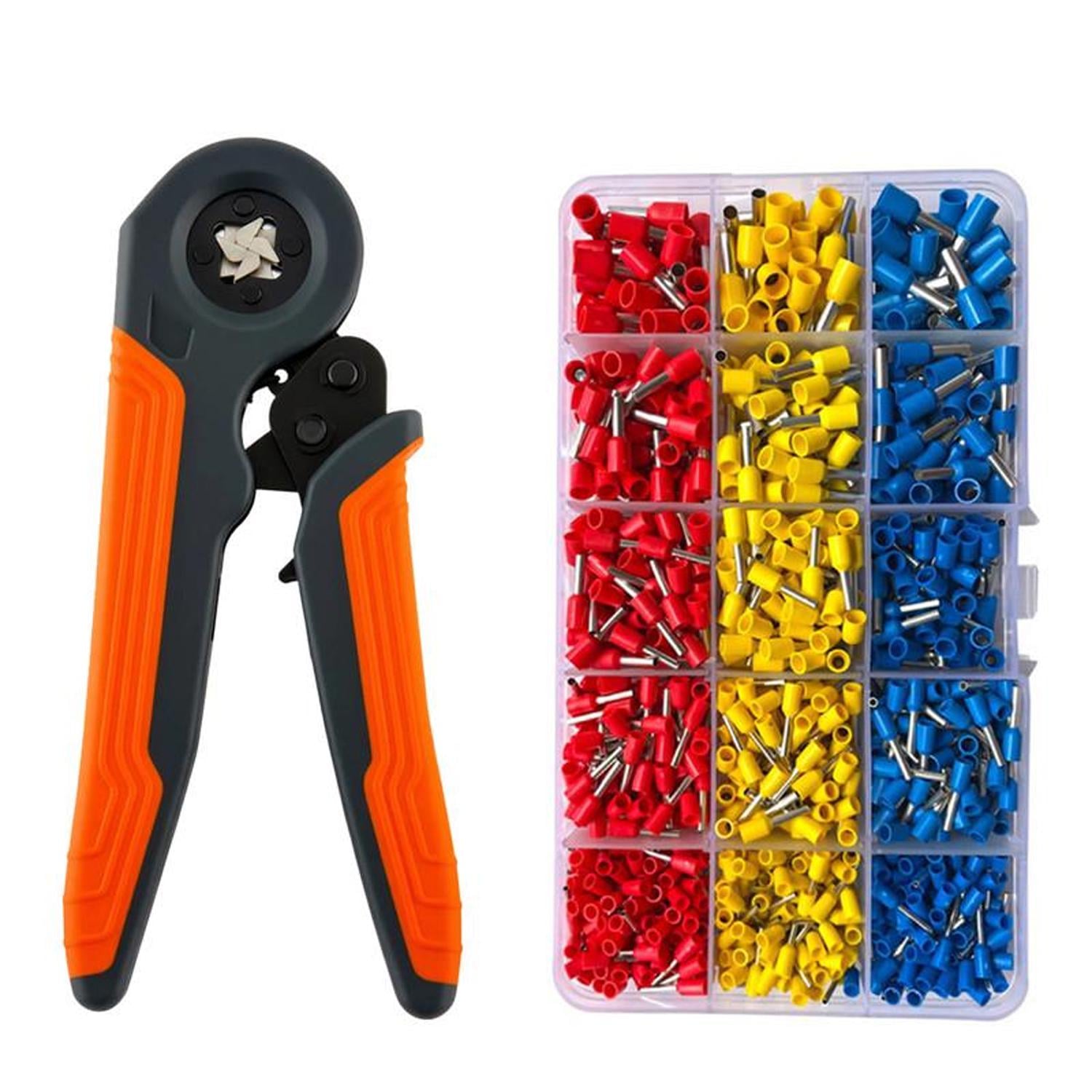 Комплект Tactix четырехгранный кримпер 0.25-10 мм кв с наконечниками 15 видов 1020 шт. (DART.E28)